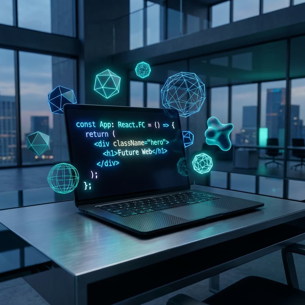 Modern web development dashboard and code